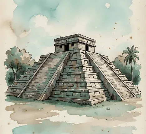 Chichen Itza Pyramid, Yucatan, Mexico (Mayas)