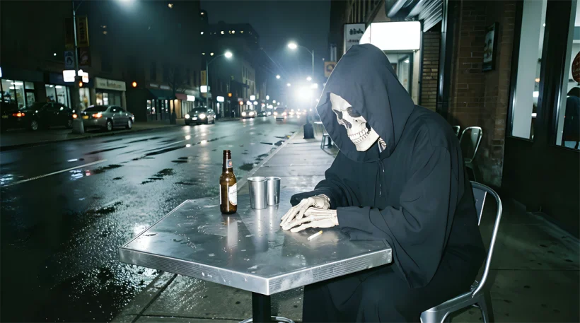 The Grim Reaper is taking a break from work
