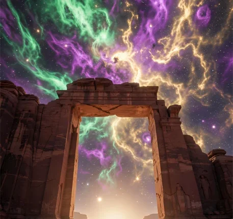 Magical portal in the Star Desert