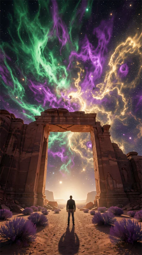 Magical portal in the Star Desert
