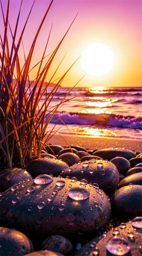 Sunset by the Sea: A moment of absolute relaxation and peace.