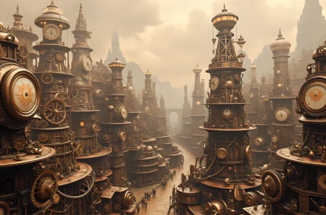 The Chronos City: A Hidden Clockwork of Mystery (Steampunk)