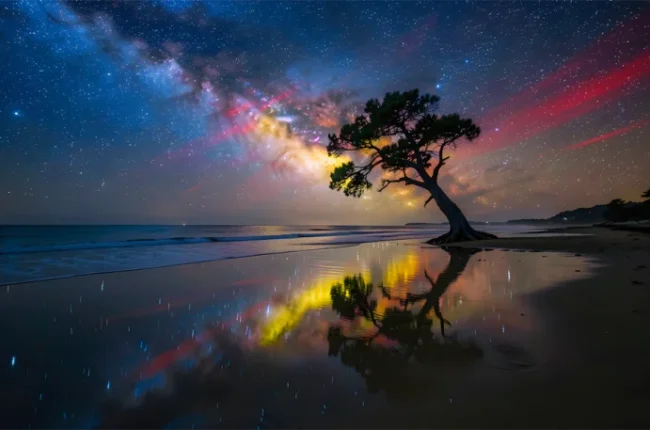 The Threshold of the Stars (Aurora Borealis)