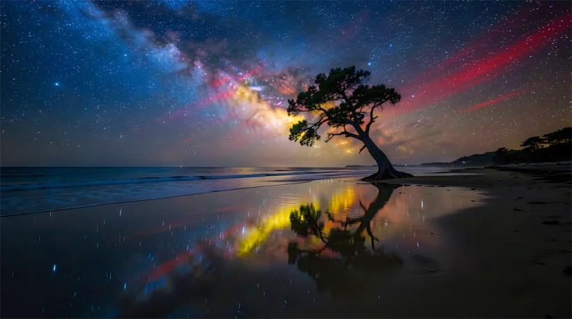 The Threshold of the Stars (Aurora Borealis)