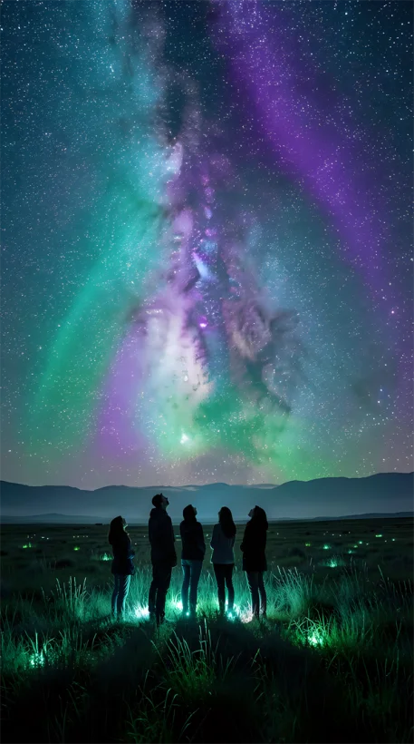 Where the Stars whisper (Aurora Borealis)